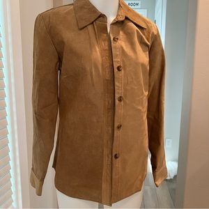 Gap leather shirt